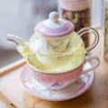 Tea for One Set with 360ML and 200ml Porcelain Ceramic Cup